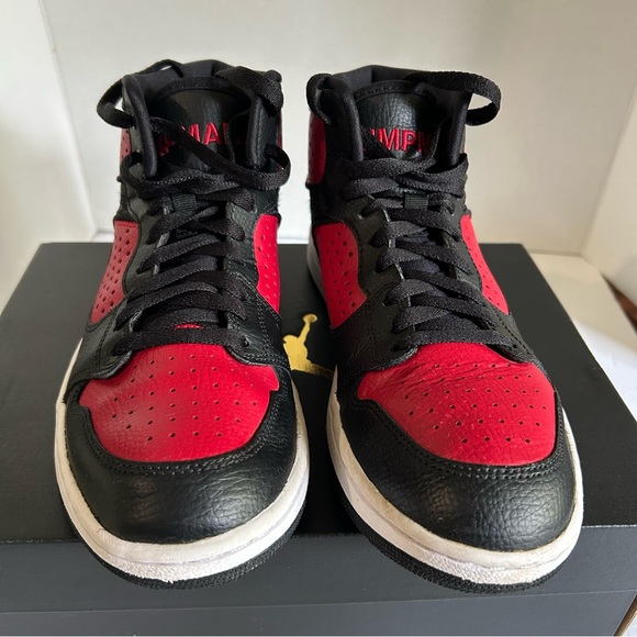 Nike Air Jordan Access Bred Black Red Mens 7.5 AR3762-006 Mid Jumpman sneakers - Picture 8 of 15